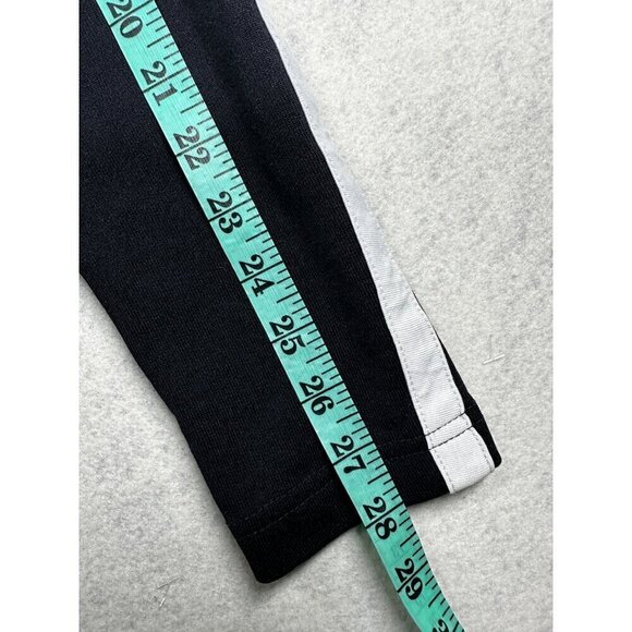 Calvin Klein Jeans Hoodie Womens Size Medium Black White Zip Front Jacket - Picture 9 of 9